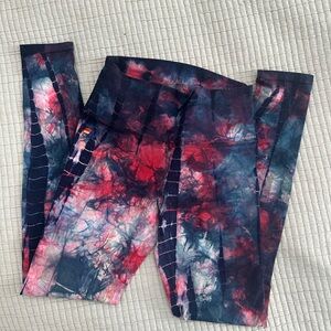 Aviator Nation hand-dyed full length high rise leggings